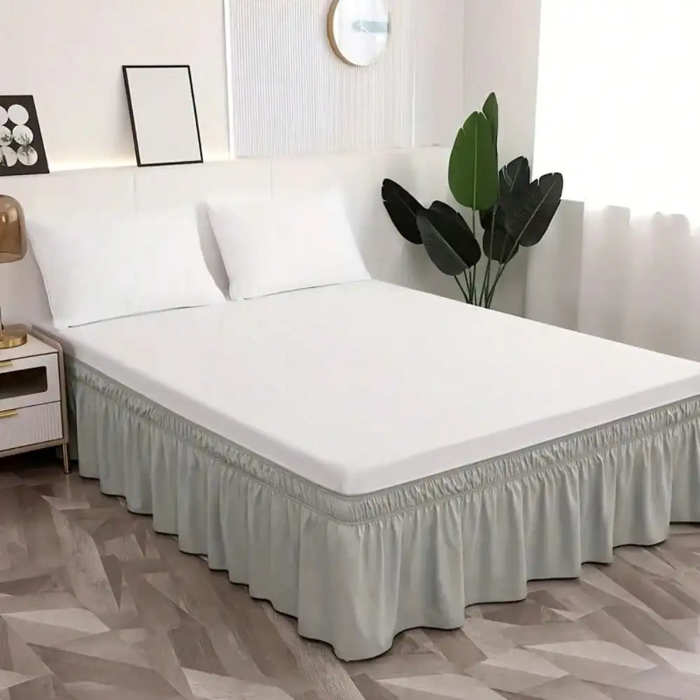 NONECN Breathable Dustproof Bed Skirt For Bedroom And Guest Room