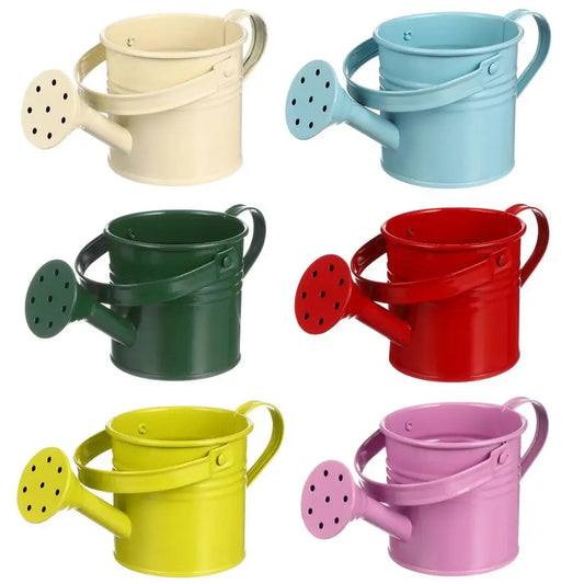 Kids Metal Watering Can For Indoor Plants Mini Gardening Tool
