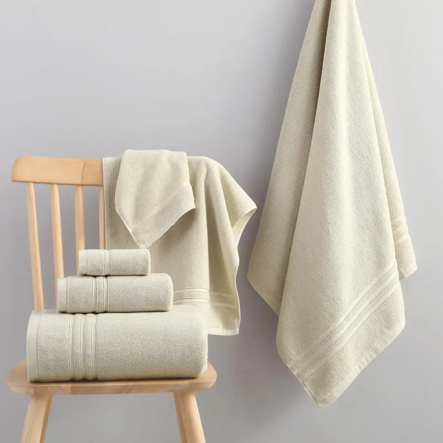 Luxury Bath Towel Set 100 Percent Cotton 600 GSM Premium