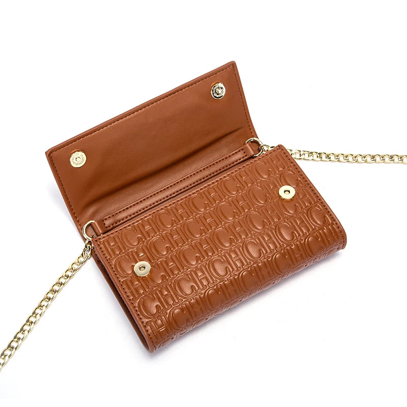 CHCH Women's Shoulder Bag with Magnetic Flip Chain Wallet