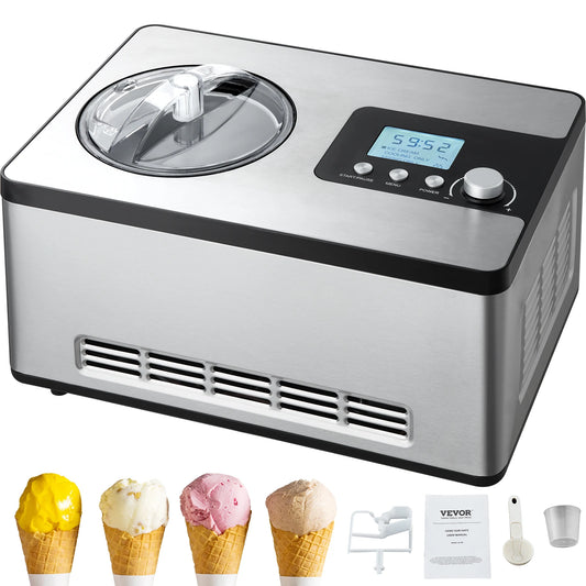 SucceBuy Automatic Ice Cream Maker With Built In Compressor