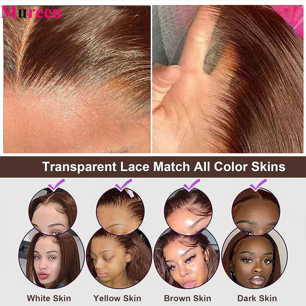 Mureen Body Wave Glueless Bob Wig 100 Percent Human Hair