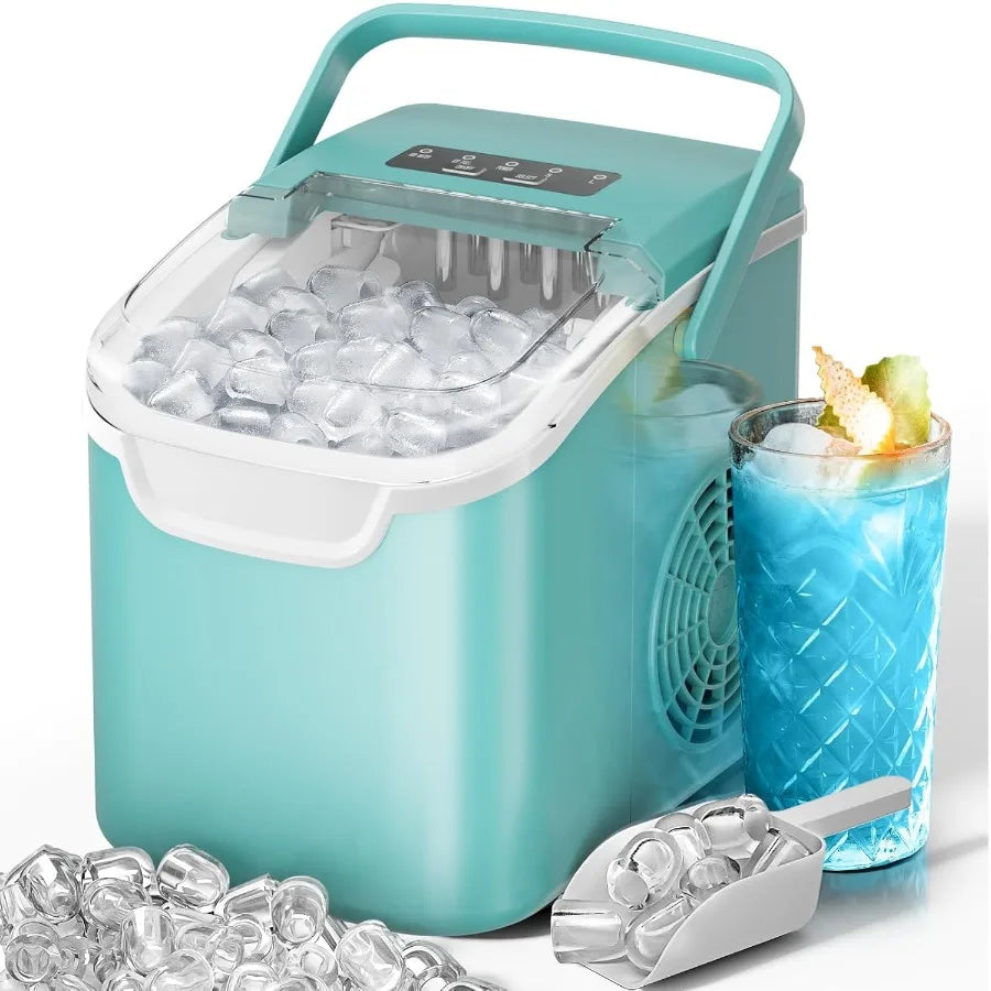 XMSJ Portable Ice Maker Handle 8 Cubes In 6 Minutes