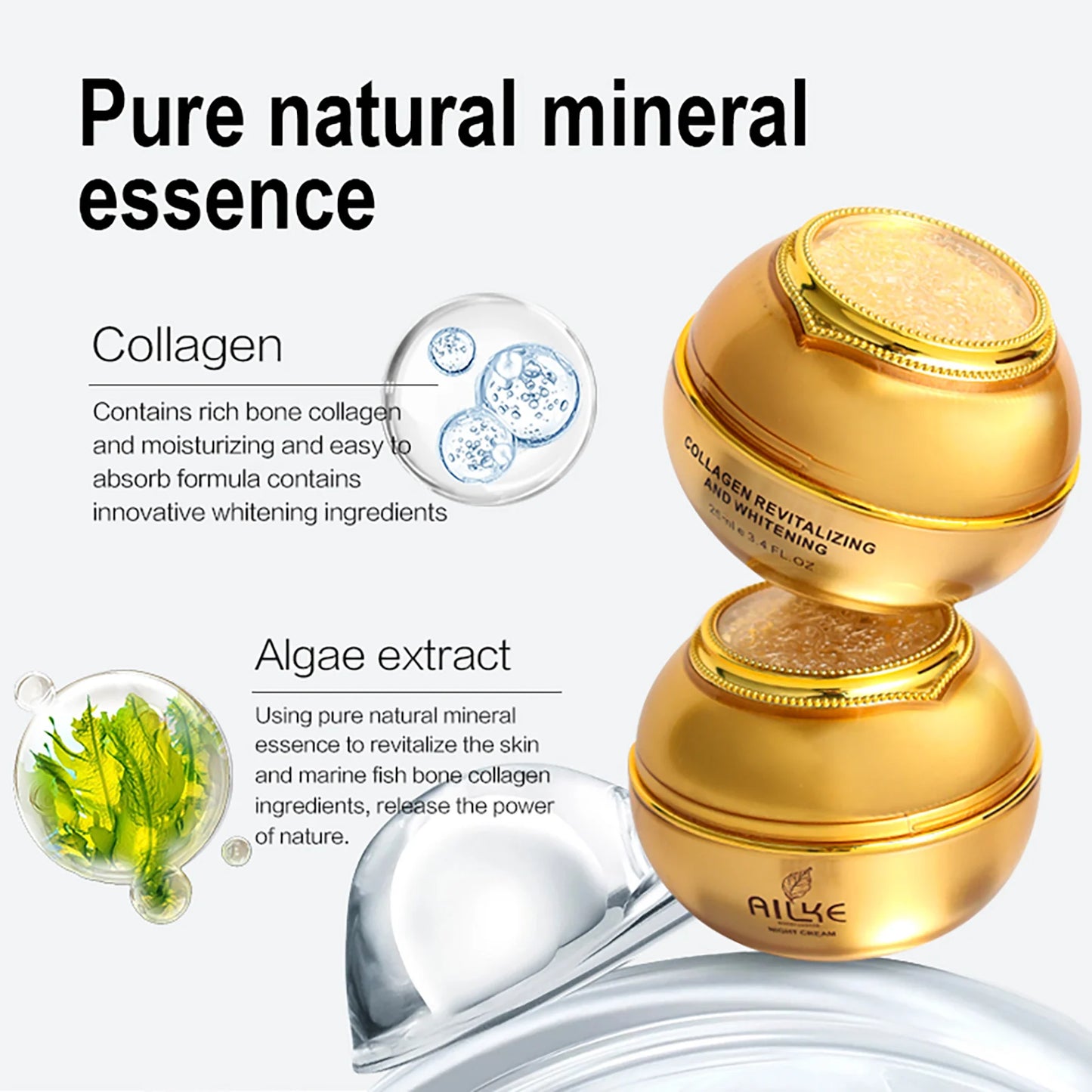 AILKE Whitening Dark Spots Removal Facial Cream With Collagen
