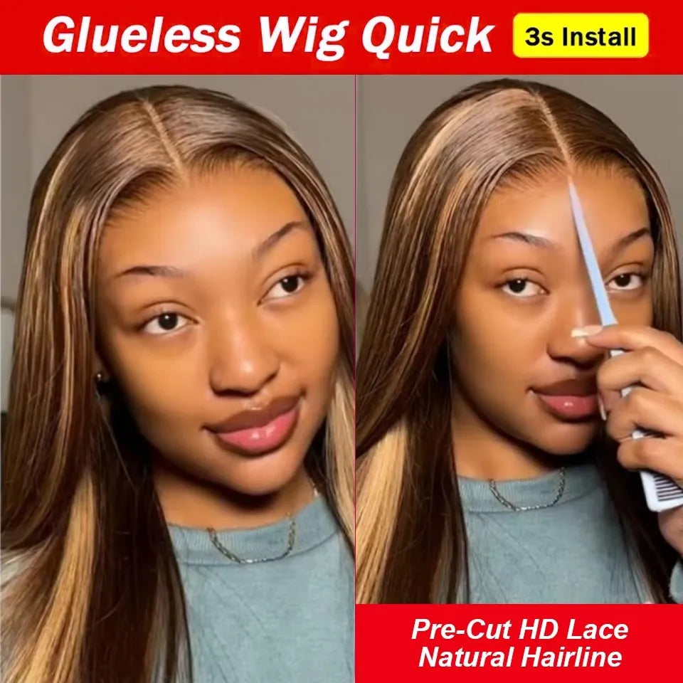 Shine Spark Glueless Brazilian Remy HD Lace Front Wig