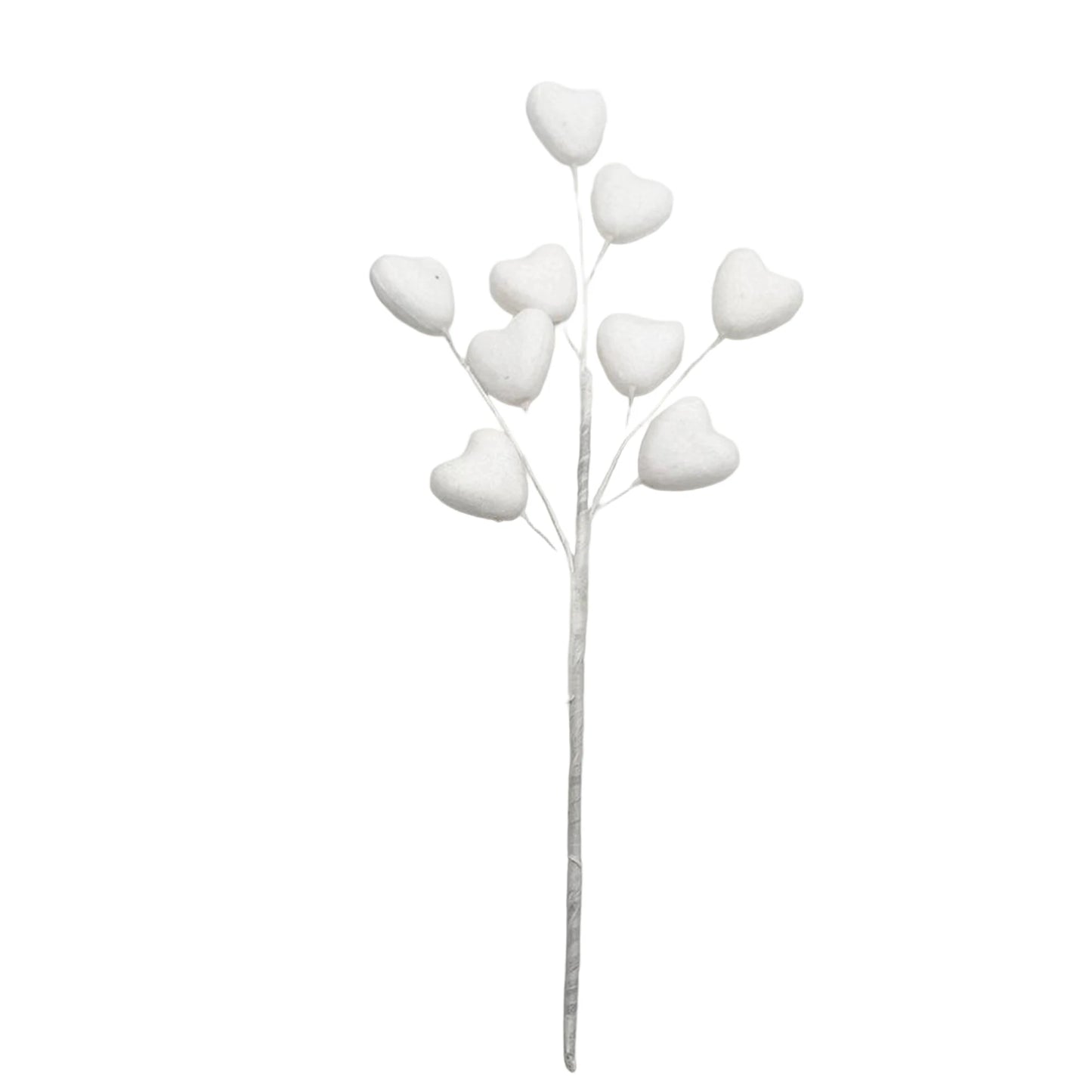 Valentine s Day Heart-Shaped Floral Picks for Romantic Home Decor and Party Centerpieces - Set of 12 Heart Picks
