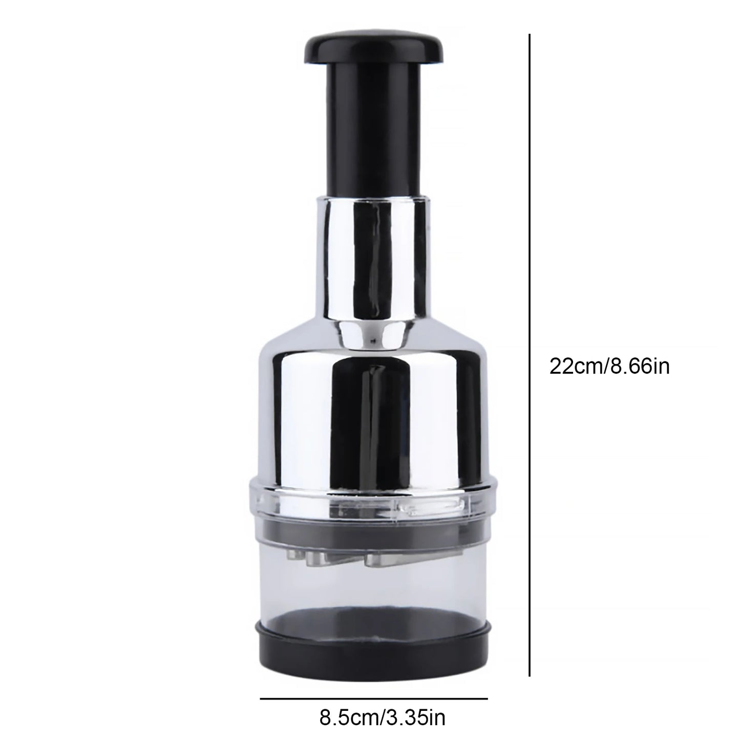 Manual Food Chopper Handheld Slap Press Mincer For Onions Garlic