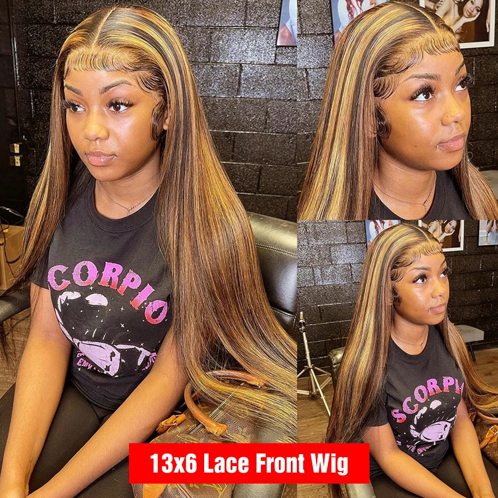 Shine Spark Glueless Brazilian Remy HD Lace Front Wig