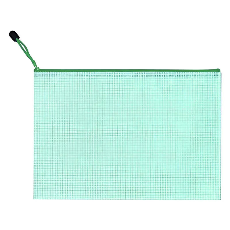 Mesh Zipper File Bag For Organization And Travel Storage