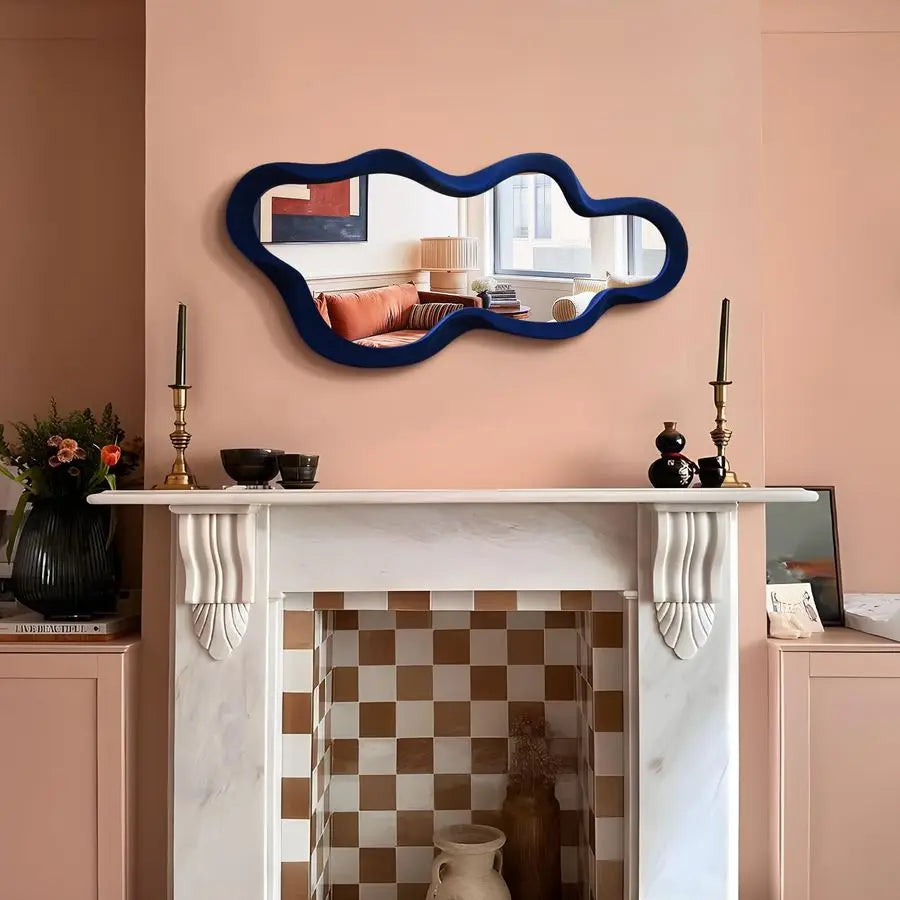 Cloud Wall Mirror for Teen Bedroom Decor Cute Hanging Art