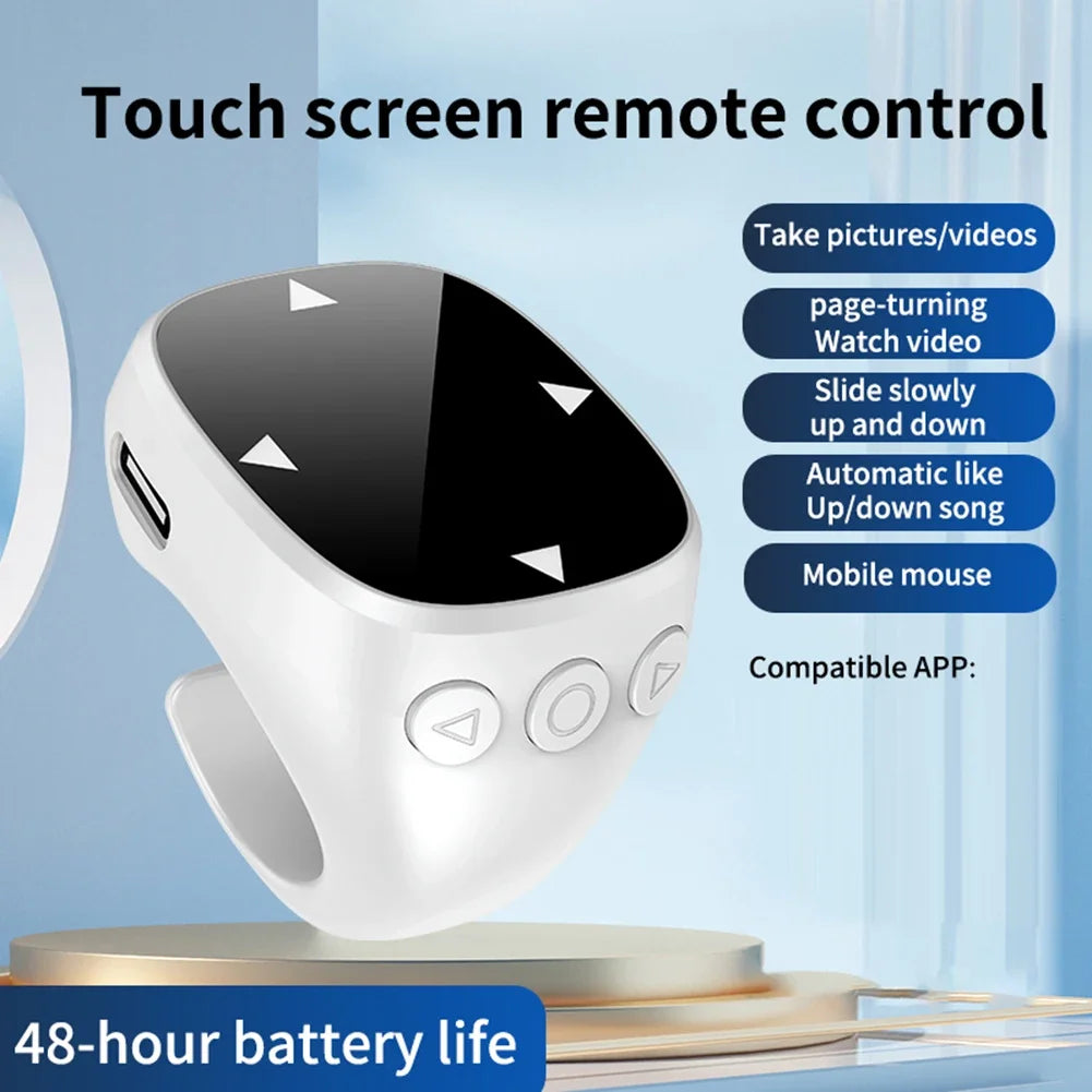 Wireless TikTok Ring Remote Control Bluetooth 5.3 For iOS Android