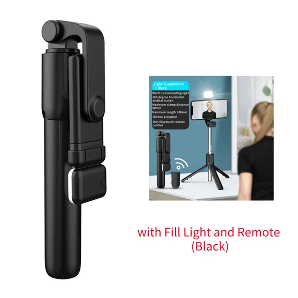 Portable Bluetooth Selfie Stick Tripod With Remote Shutter Extendable