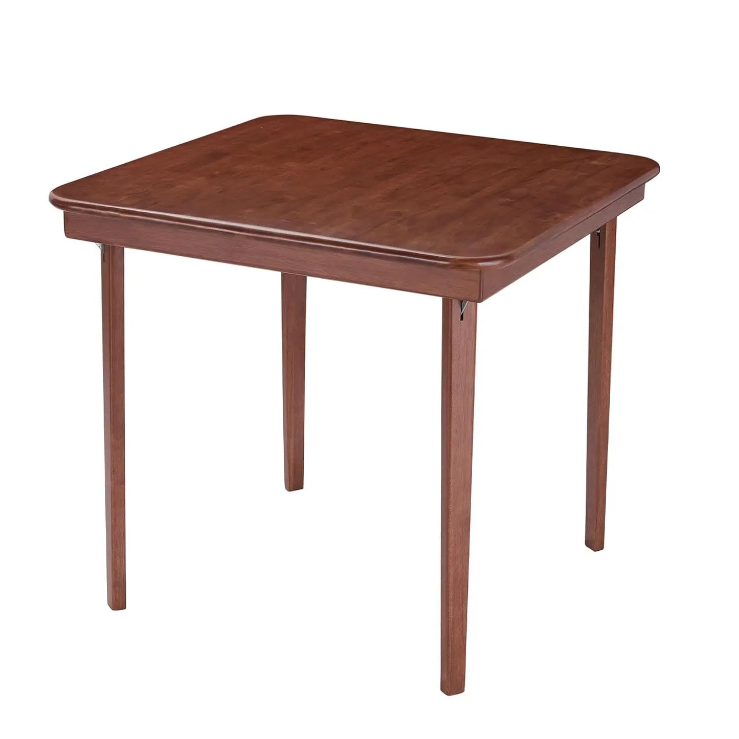 Classic Wood Folding Card Table With Straight Edge Square Design