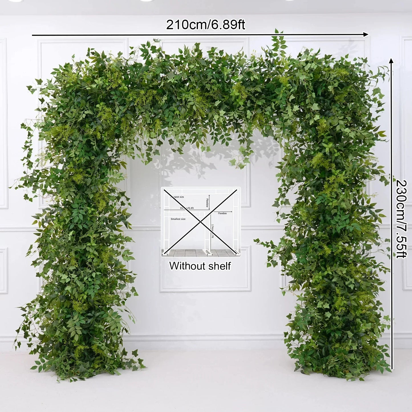 Angela Flower Silk Greenery Wedding Backdrop Arch Decor