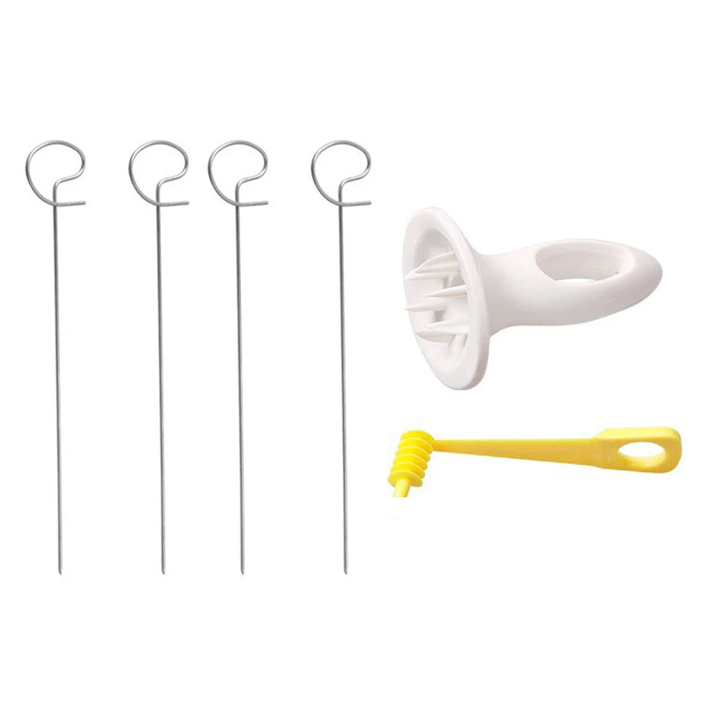 Potato Slicer With 4 Stainless Steel Sticks Spiralizer Chips Maker