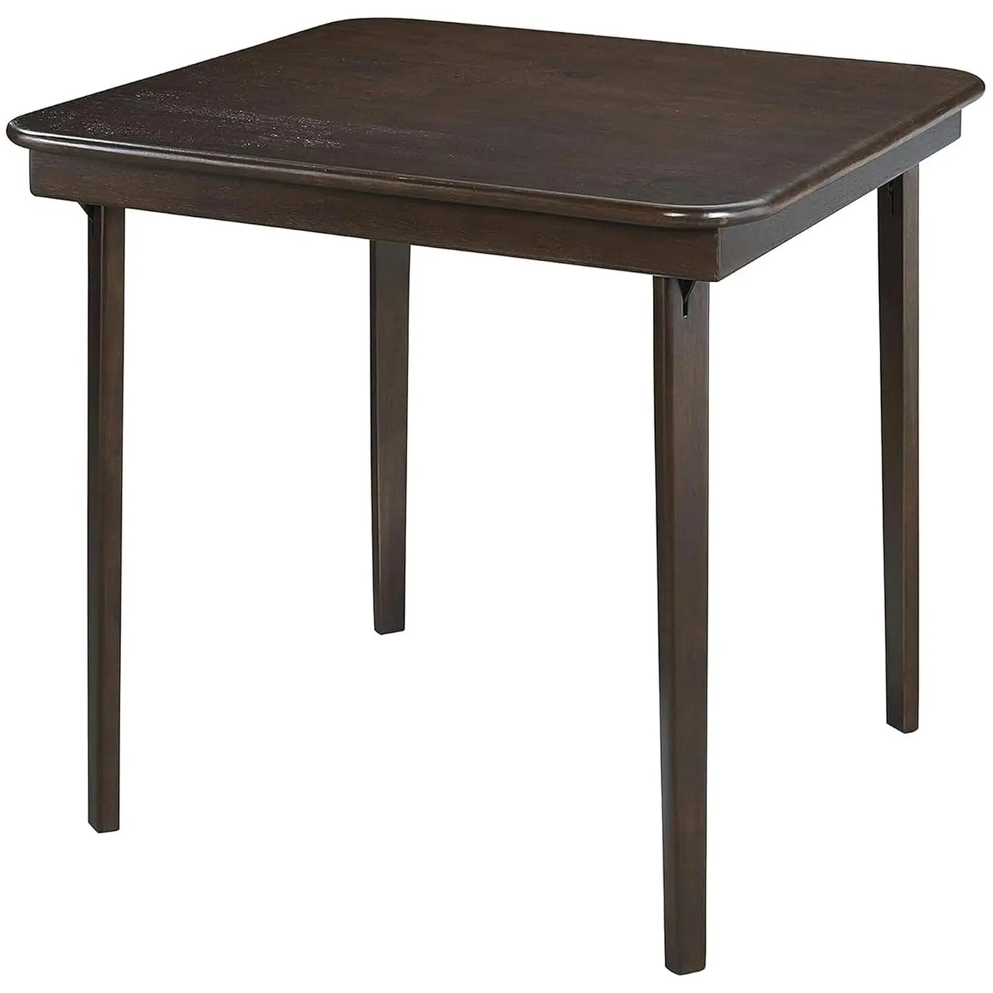 Classic Wood Folding Card Table With Straight Edge Square Design