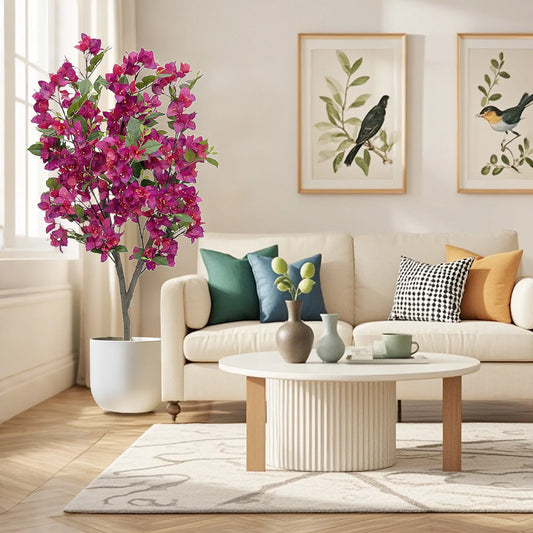 HiMISCN Bougainvillea Artificial Tree With Branches For Photography Studio