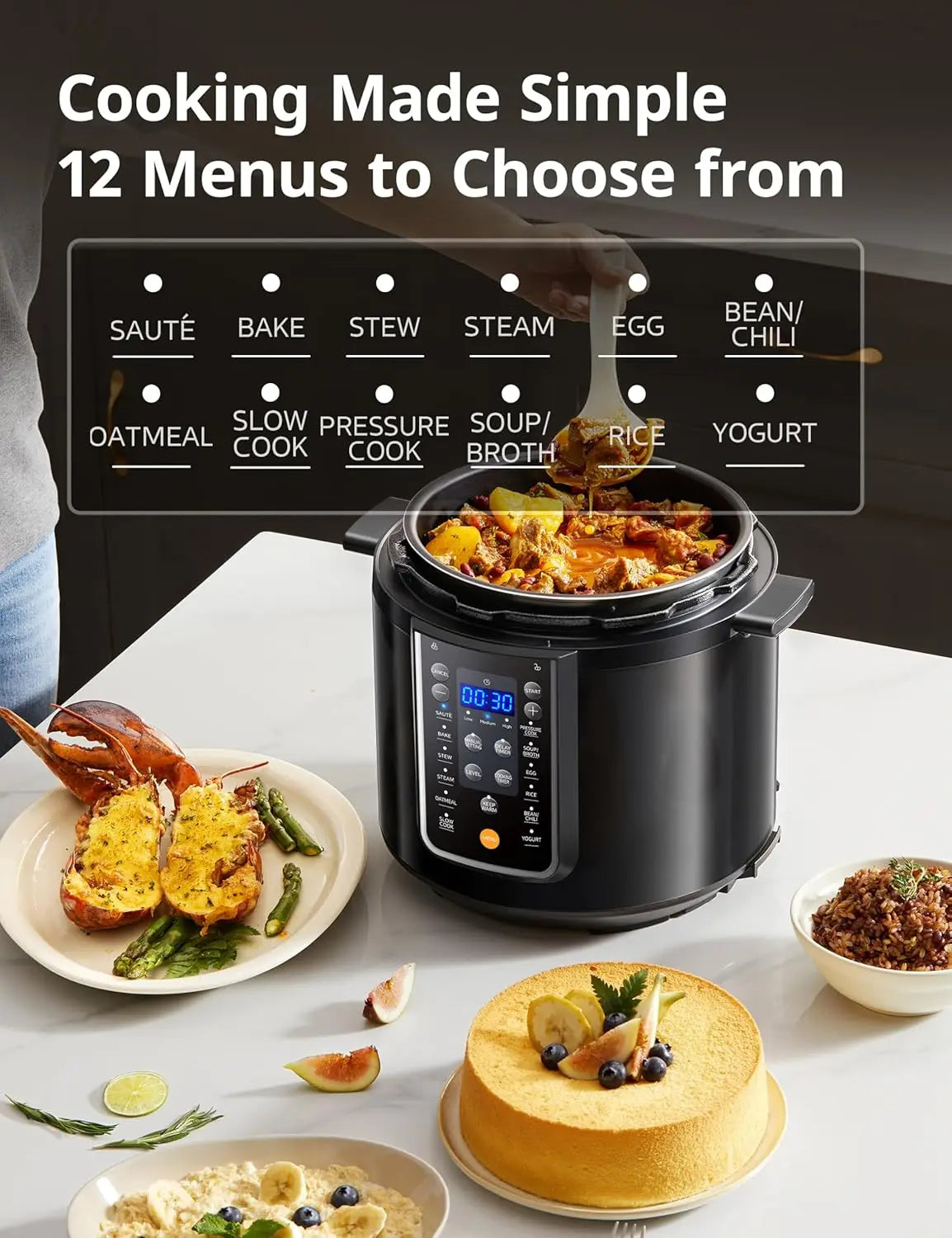 Iosn 9-in-1 Electric Pressure Cooker With 14 Presets