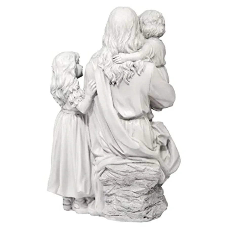 SHXI He Loves The Little Indoor Outdoor Religious Garden Statue
