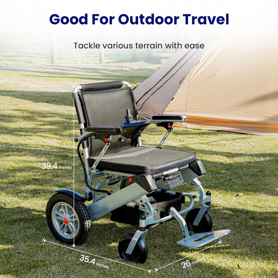Electric Wheelchairs for Adults, Lightweight Electric Wheelchair Foldable, Folding Power Wheelchair, Handicap Motorized Mobility