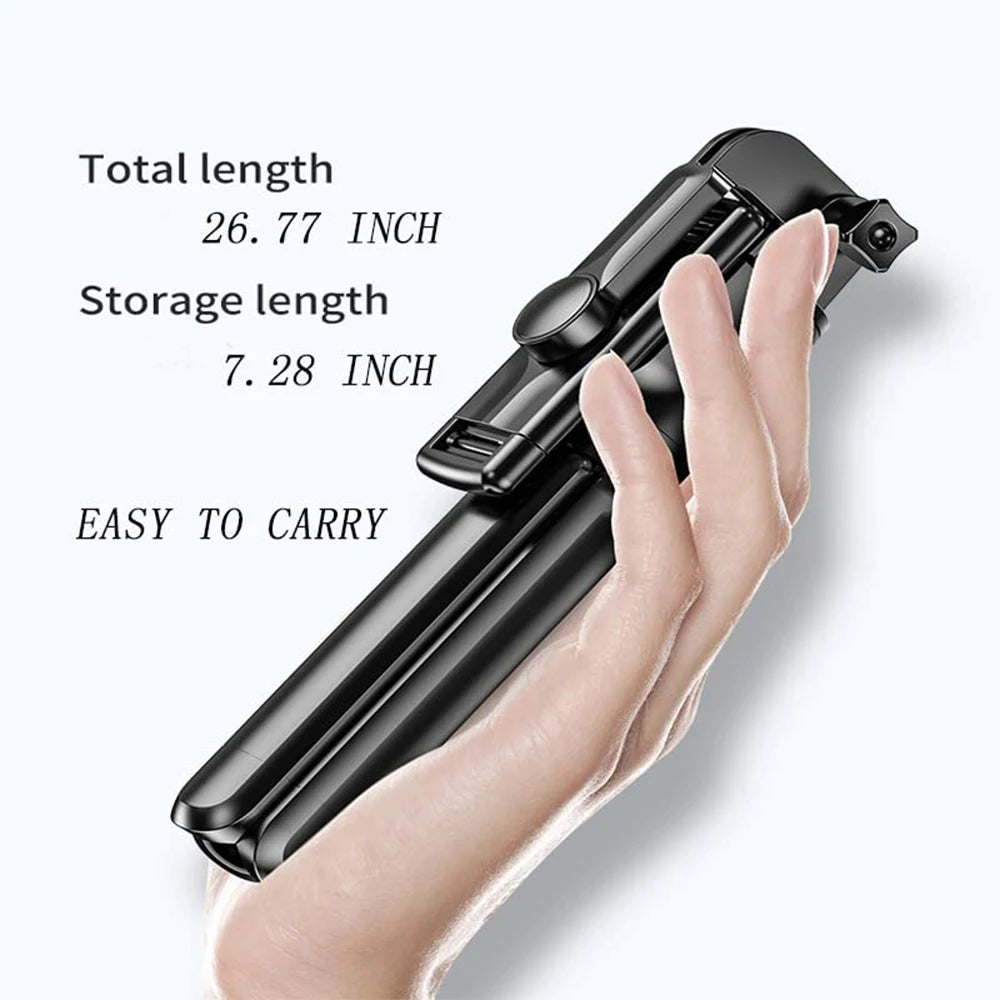 Wireless Selfie Stick Tripod With Bluetooth Remote For Phone