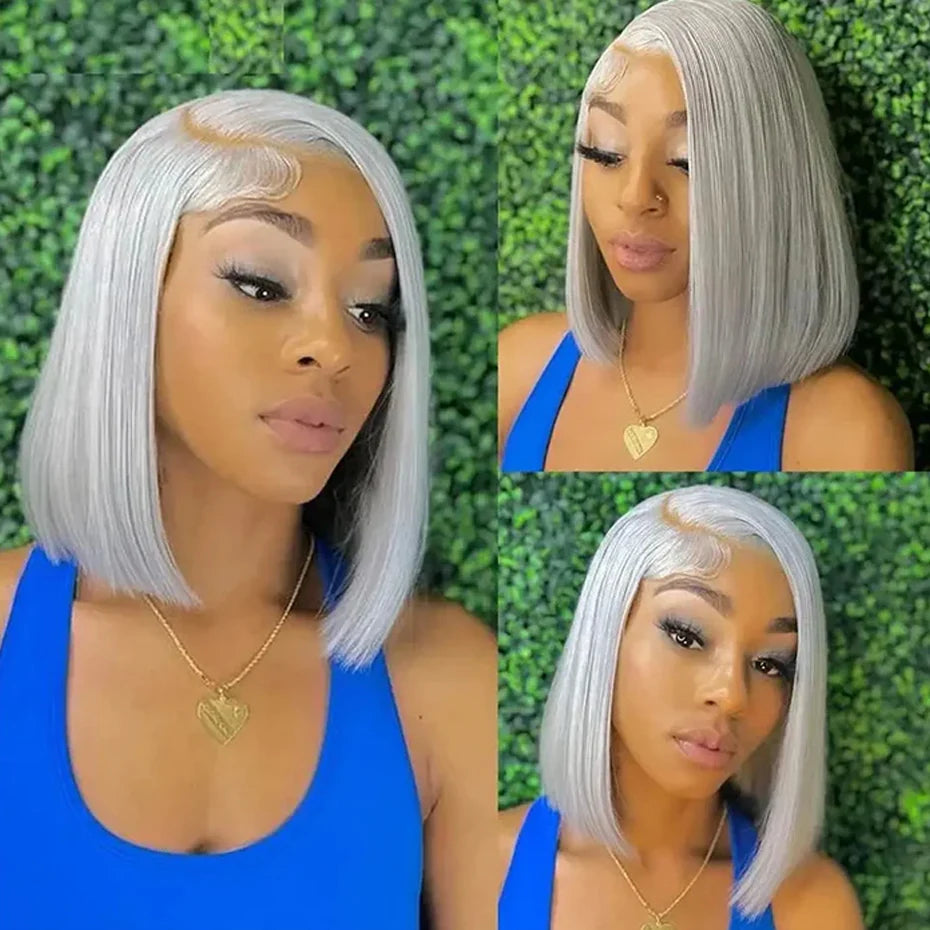 Monstar Remy Brazilian Lace Front Bob Wig For Women Human Hair Pre Plucked