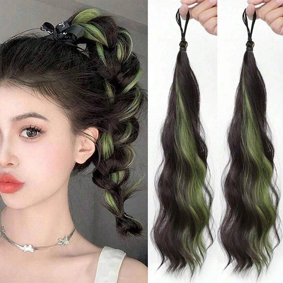 Synthetic Wig Ponytail Extension For Women Curly Wavy Hair