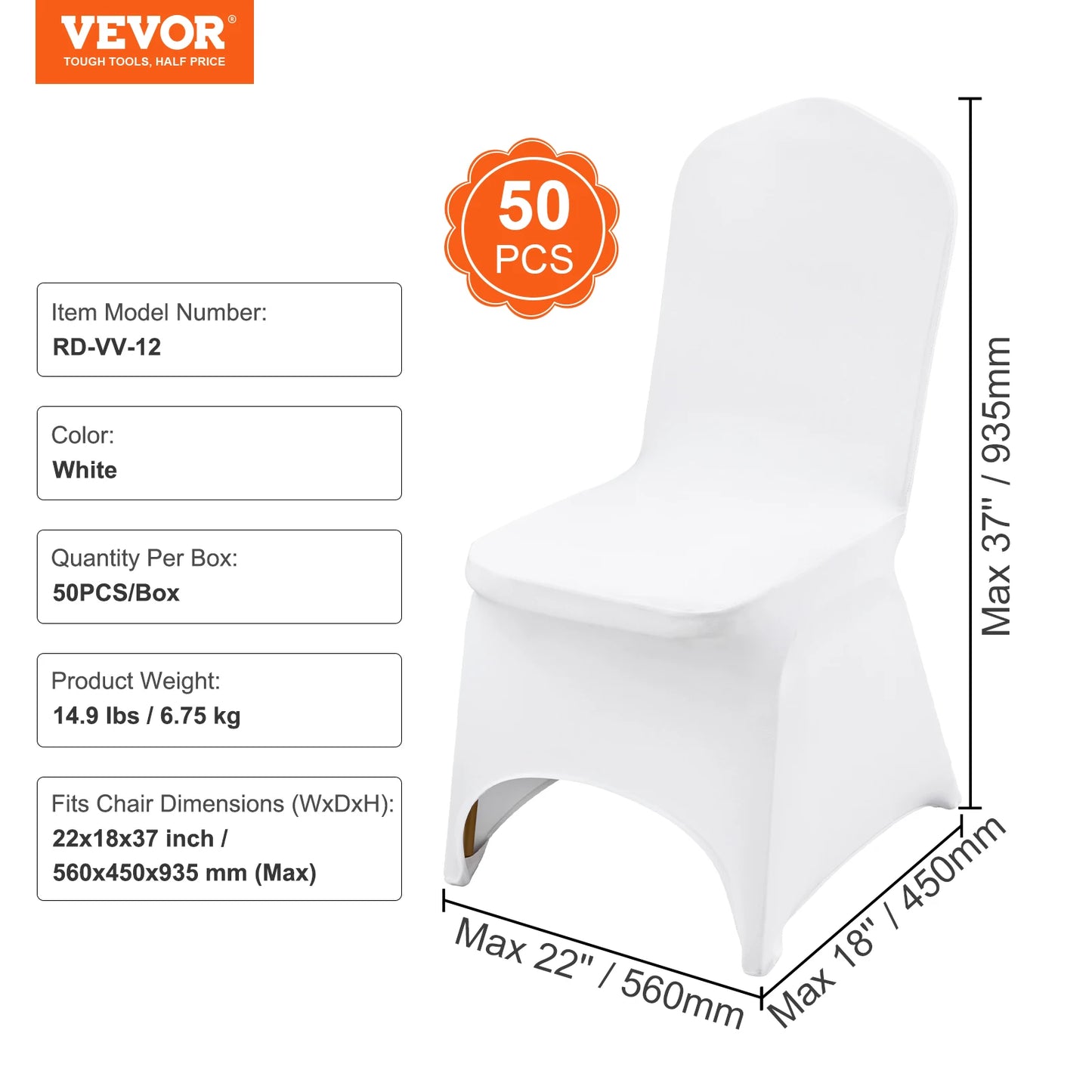 Chair Cover Spandex Stretch Slipcover Restaurant Banquets Weddings
