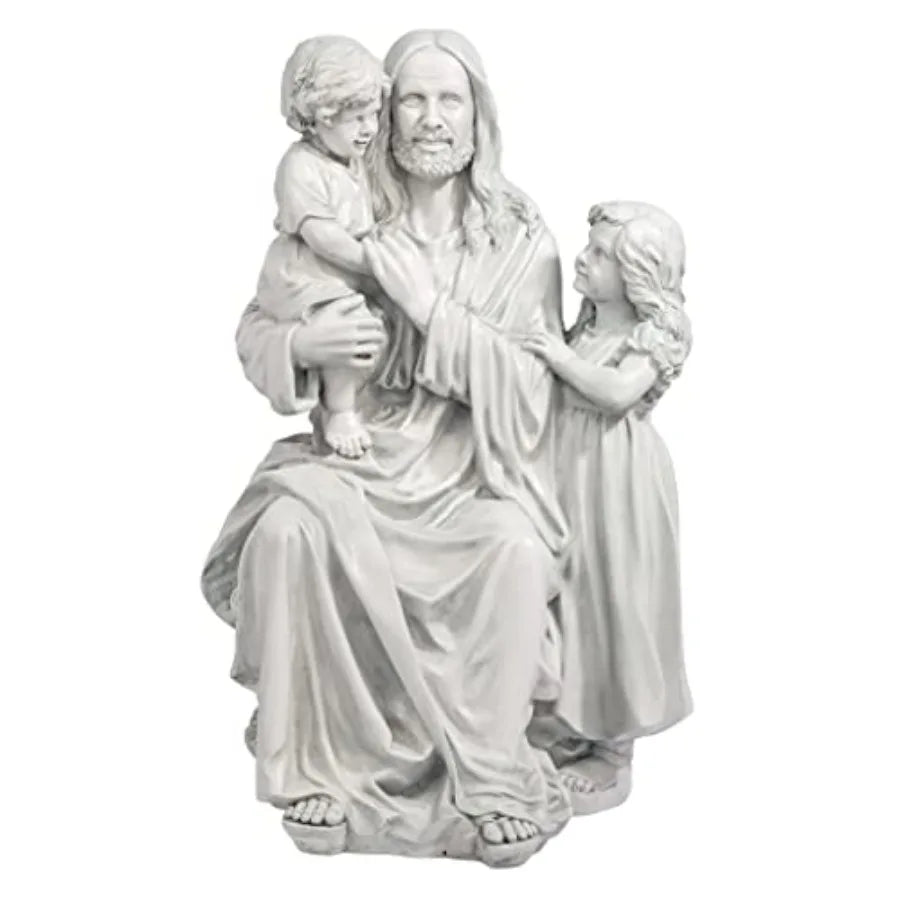 SHXI He Loves The Little Indoor Outdoor Religious Garden Statue