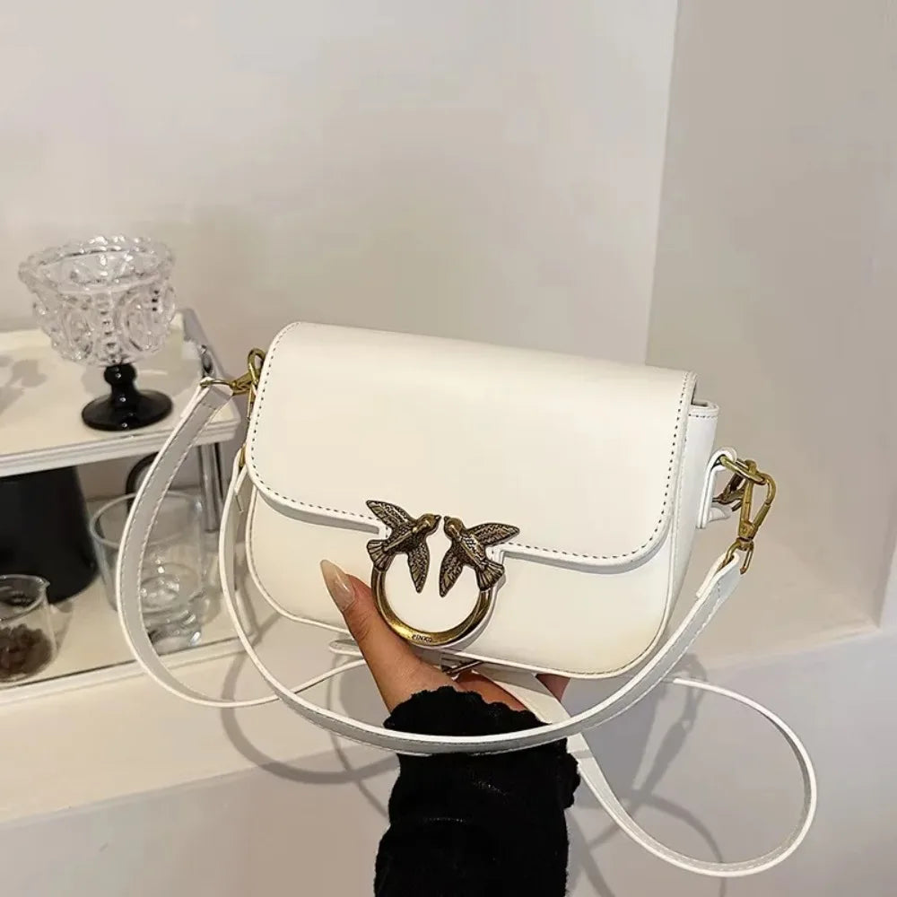 Women PU Crossbody Bag Box Design Small Compact Everyday Purse