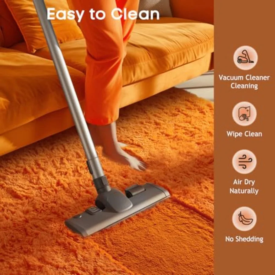 Luxurious Soft Shag Area Rug for Living Room and Bedroom