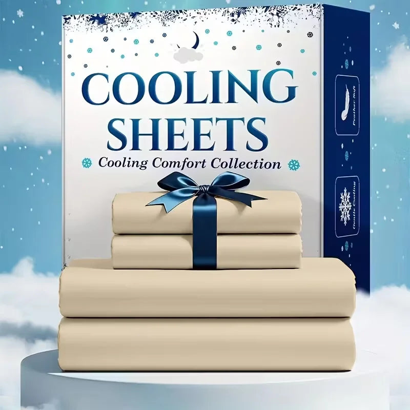 Bamboo Cooling Sheet Set for Hot Sleepers Breathable Comfort