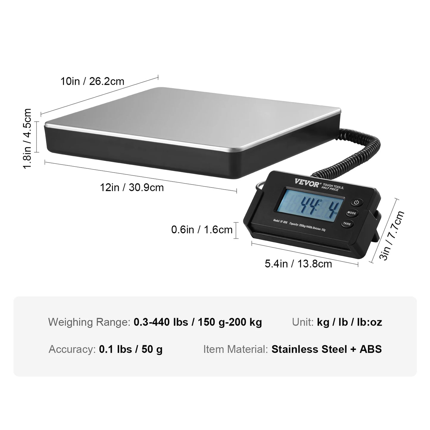 SucceBuy Digital Shipping Scale for Post Office and Home Use