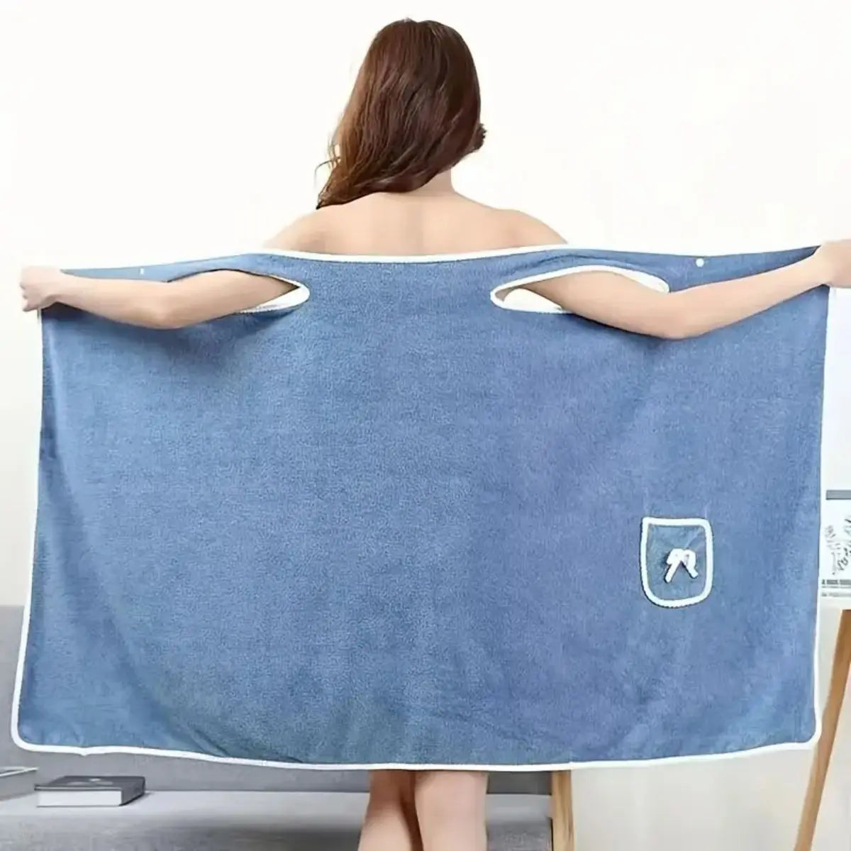 NONECN Womens Wearable Microfiber Bath Towels Quick Dry Spa Gym