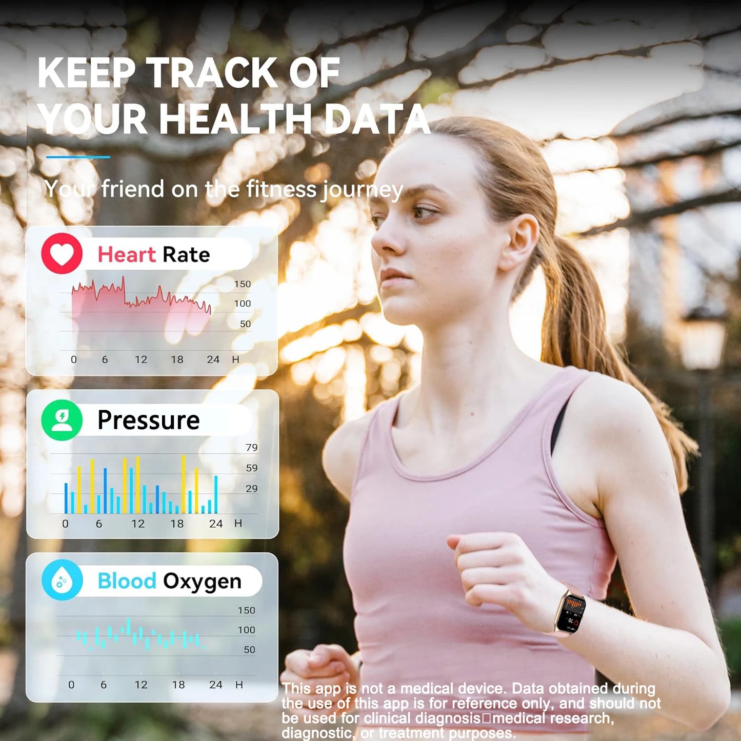 LIVLOVCP AI Voice Smart Watch Men Women Activity Tracker HeartRate