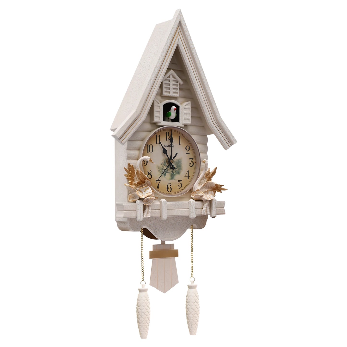 Antique Cuckoo Wall Clock Battery Operated Creative