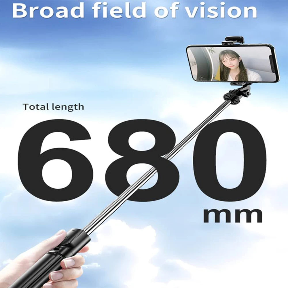 Wireless Selfie Stick Tripod With Bluetooth Remote For Phone