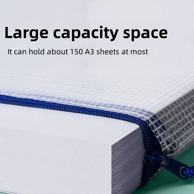 Mesh Zipper File Bag For Organization And Travel Storage
