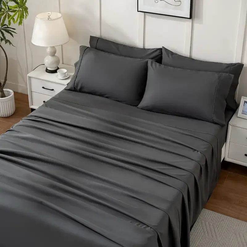 Bamboo Cooling Sheet Set for Hot Sleepers Breathable Comfort