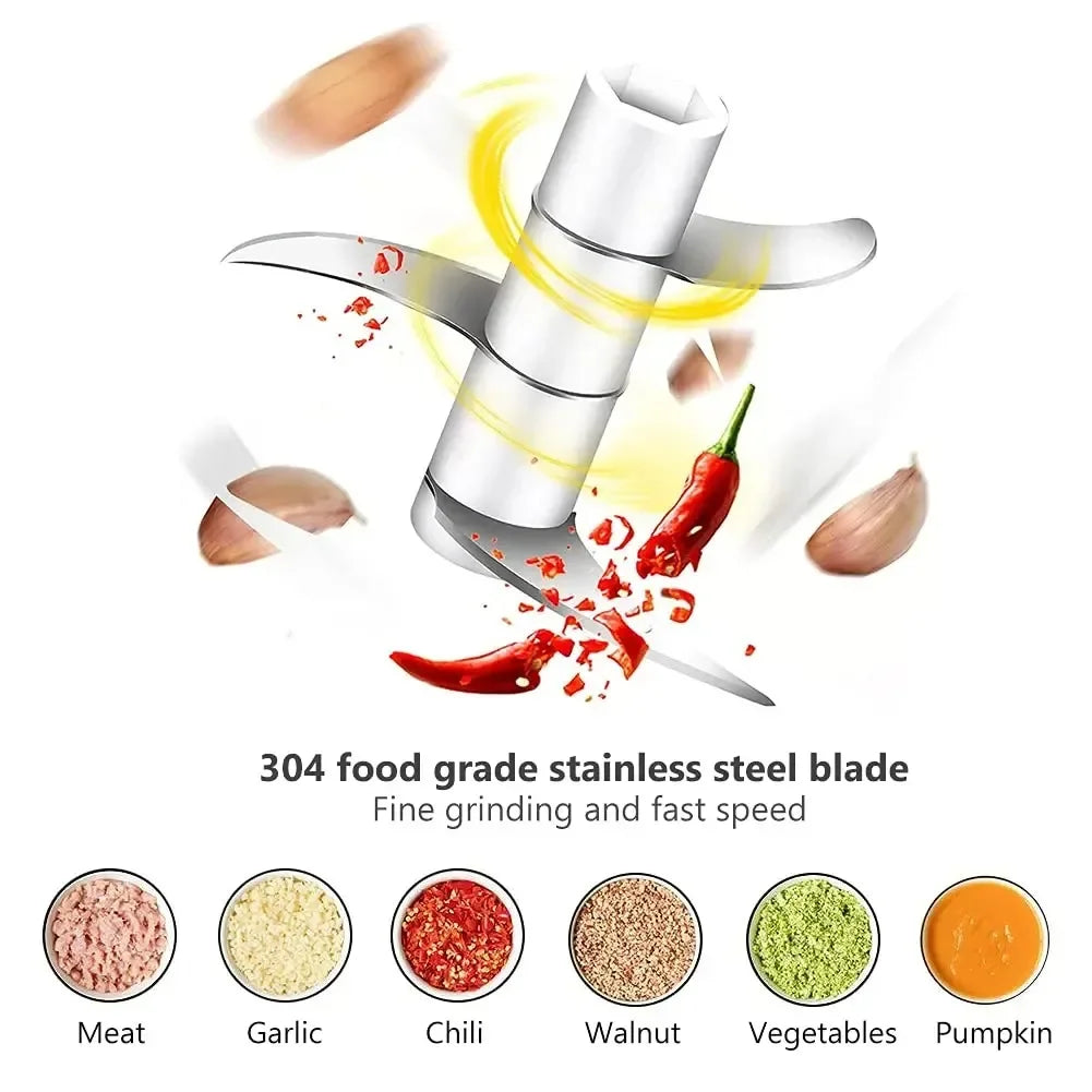 Mini Wireless Electric Garlic Crusher Portable USB Chopper