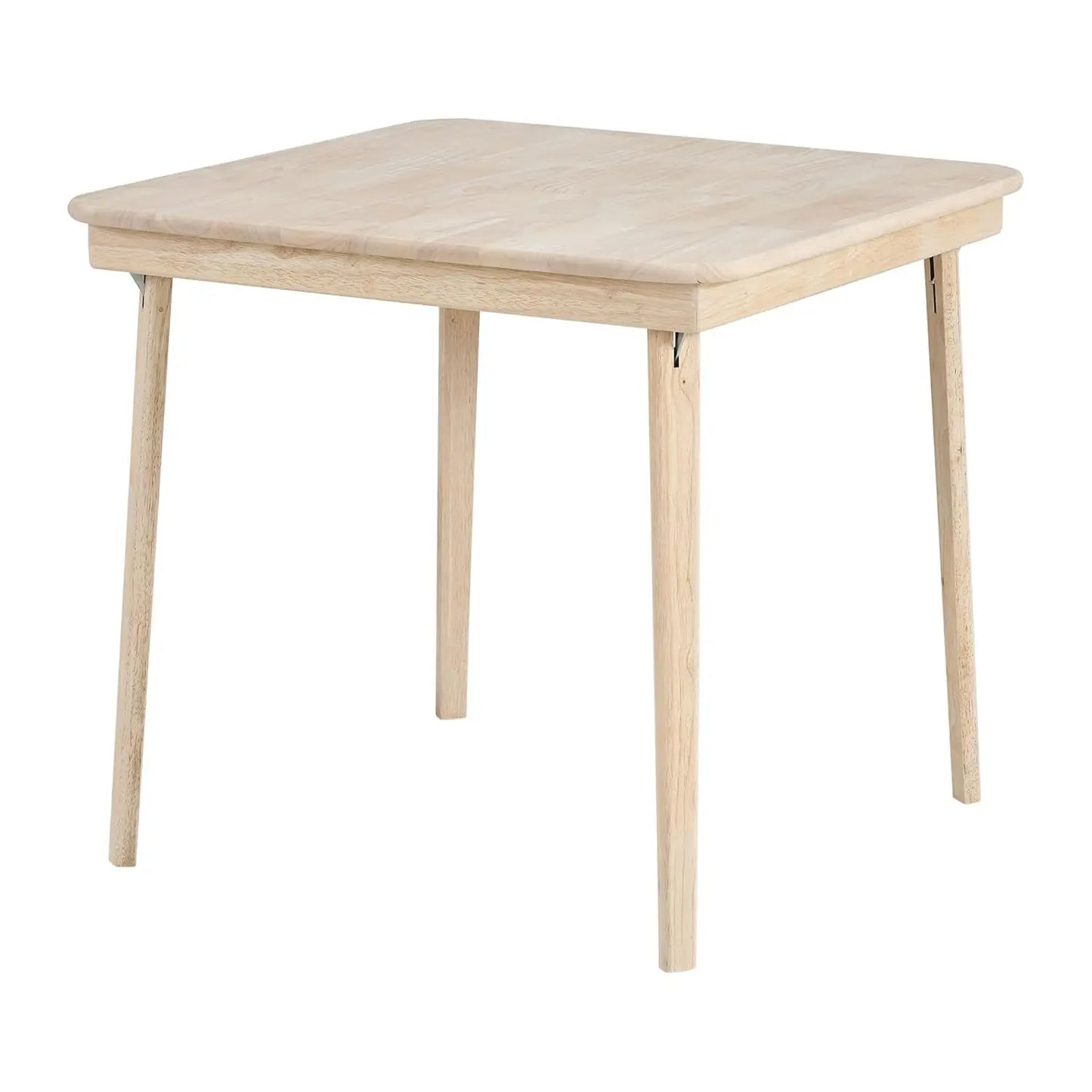 Classic Wood Folding Card Table With Straight Edge Square Design