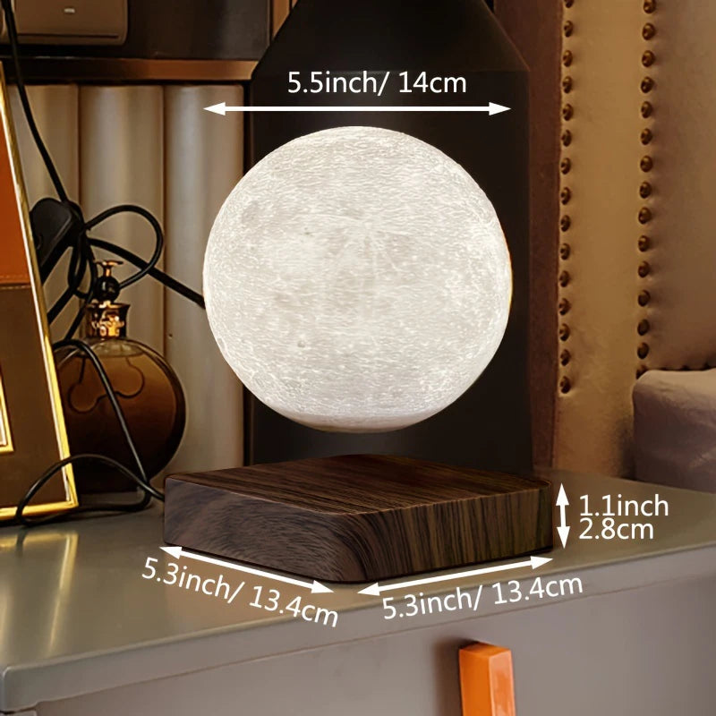 Aiopp Levitating Moon Table Lamp Magnetic Floating Night Light LED