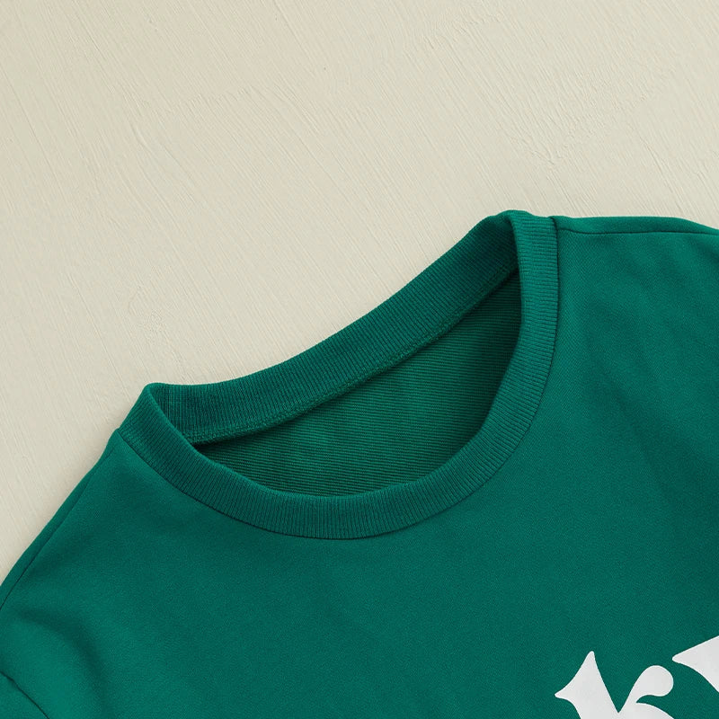 St Patrick Day Family Matching Shamrock Print Sweatshirts For Mom