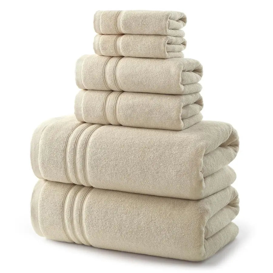 Luxury Bath Towel Set 100 Percent Cotton 600 GSM Premium
