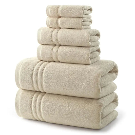 Luxury Bath Towel Set 100 Percent Cotton 600 GSM Premium