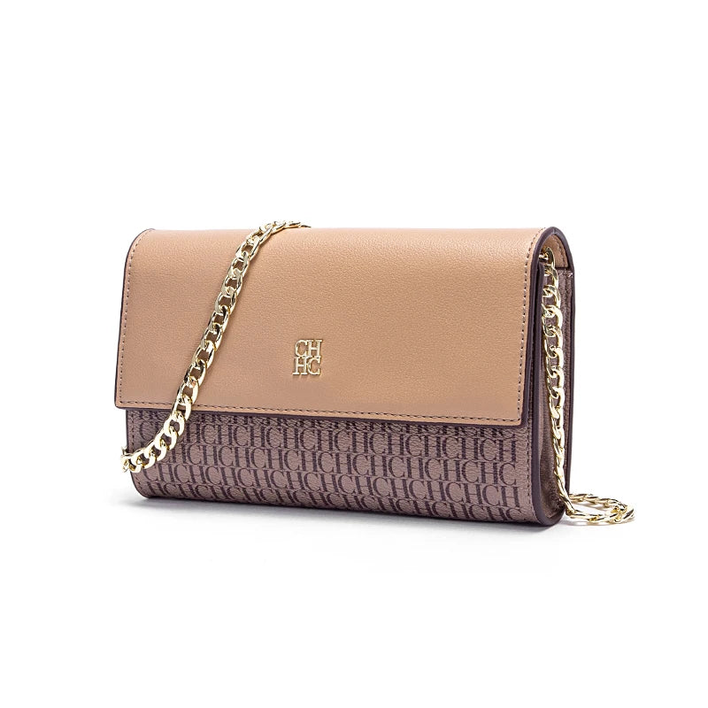 CHCH Women's Shoulder Bag with Magnetic Flip Chain Wallet