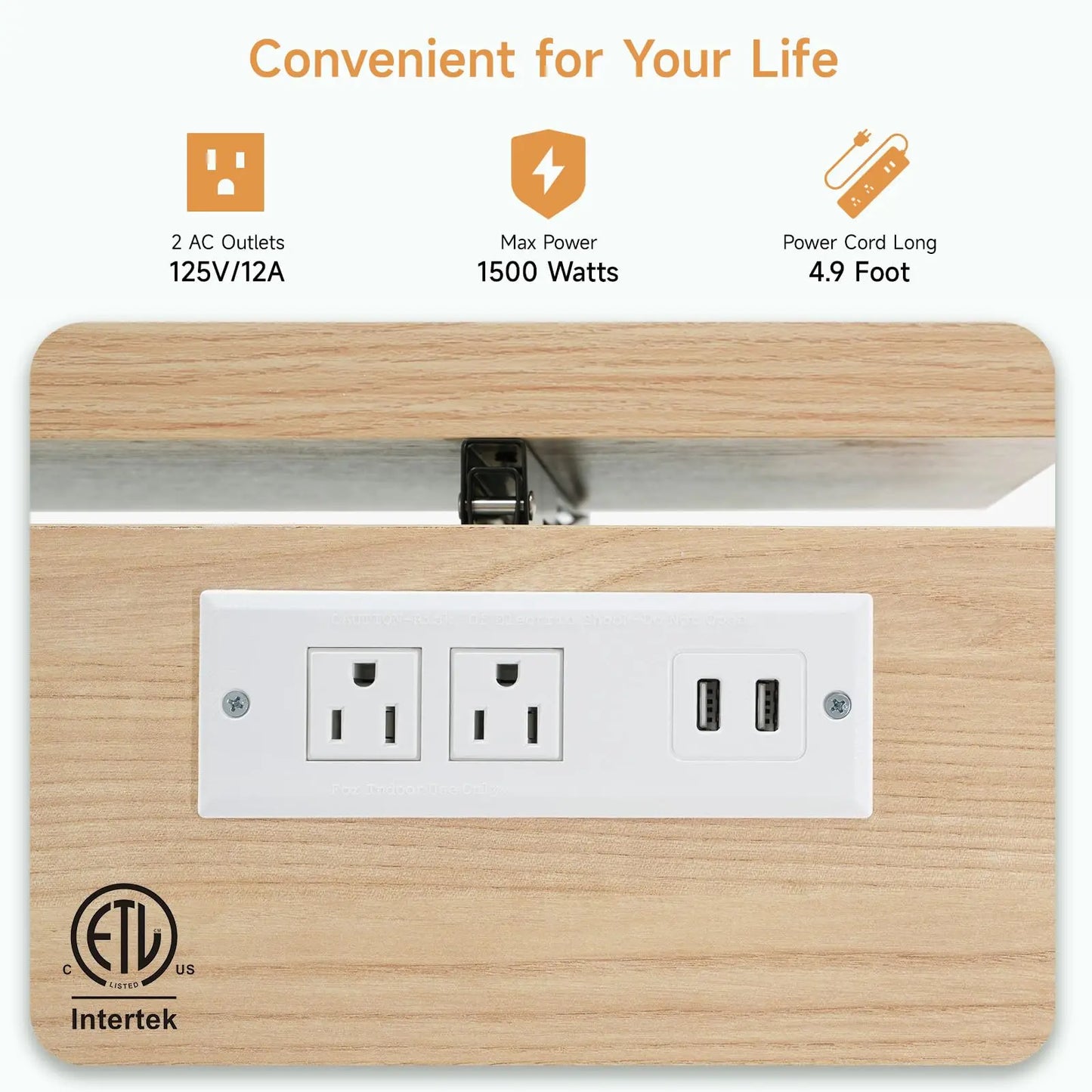 ONBRILL Mobile Kitchen Island With Power Outlet And Towel Rack