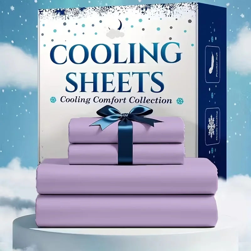 Bamboo Cooling Sheet Set for Hot Sleepers Breathable Comfort