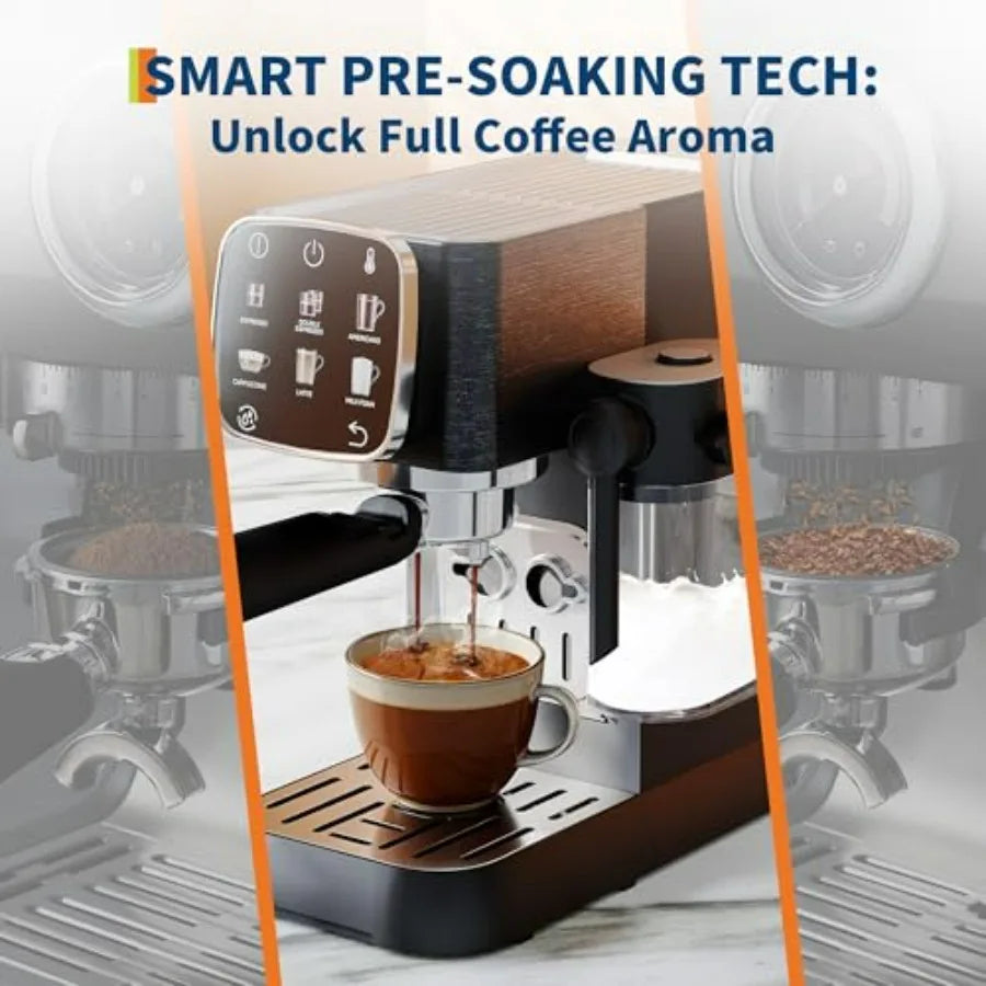 Iosn 20 Bar Espresso Machine With Milk Frother And Touchscreen