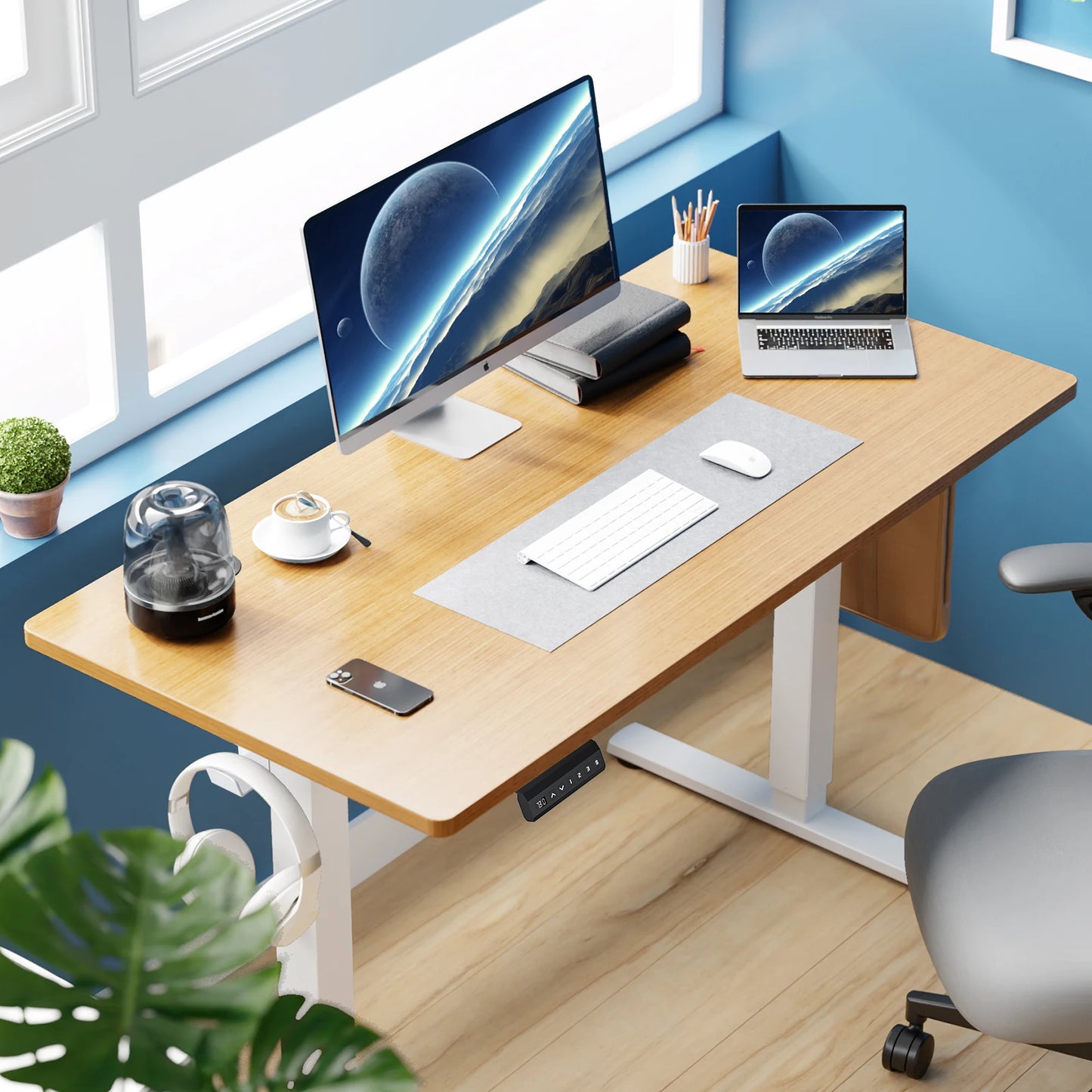 JHK Electric Standing Desk Height Adjustable Ergonomic Workstation